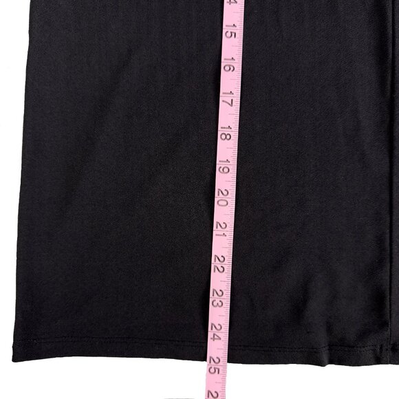 H&M Oversized Draped V‑Neck Tunic Minimalist Top L – Black Polyester‑Elastane - Picture 10 of 10